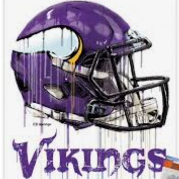 Costacos NFL Minnesota Vikings drip helment poster - Picture 3 of 4